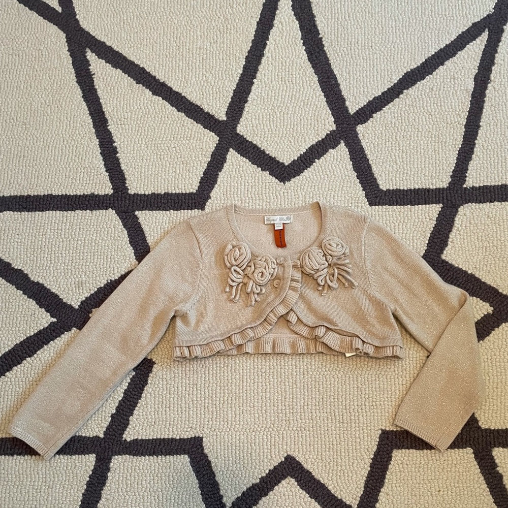 Mayoral baby shimmer shrug